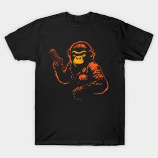 monkey with a gun T-Shirt